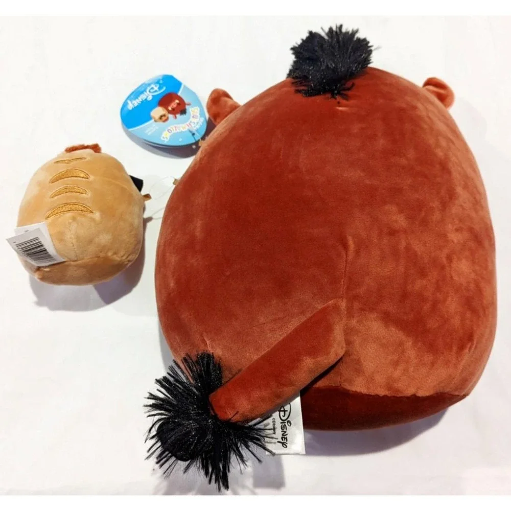 New Disney Squishmallows Lion King Pumbaa & Timon Set of 2 Plush Toys